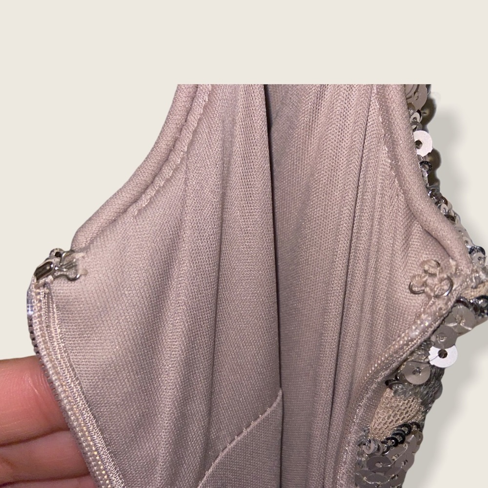 Calvin Klein Embellished Cowl Back Gown - Picture 9 of 16